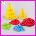 Hot sales in Amazon and Alibaba function reusable foldable silicone funnel for kitchen